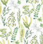 NW45412 NextWall NextWall Peel & Stick Wallpaper Wild Garden Lemon Lime