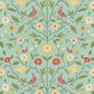 NW45904 NextWall NextWall Peel & Stick Wallpaper Bird Toile Aquamarine