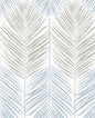 NW47900 NextWall NextWall Peel & Stick Wallpaper Two Toned Palm Blue Mist & Daydream Grey