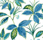 NW48312 NextWall NextWall Peel & Stick Wallpaper Boho Leaf Trail Lagoon