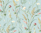 NW48502 NextWall NextWall Peel & Stick Wallpaper Meadow Flowers Seabreeze