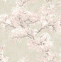 NW50101 NextWall NextWall Peel & Stick Wallpaper Cherry Blossom Grove Parchment & Rose