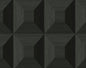 NW50300 NextWall NextWall Peel & Stick Wallpaper Quadrant Geo Blacksmith