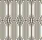NW51100 NextWall NextWall Peel & Stick Wallpaper Manhattan Deco Ebony & Gold