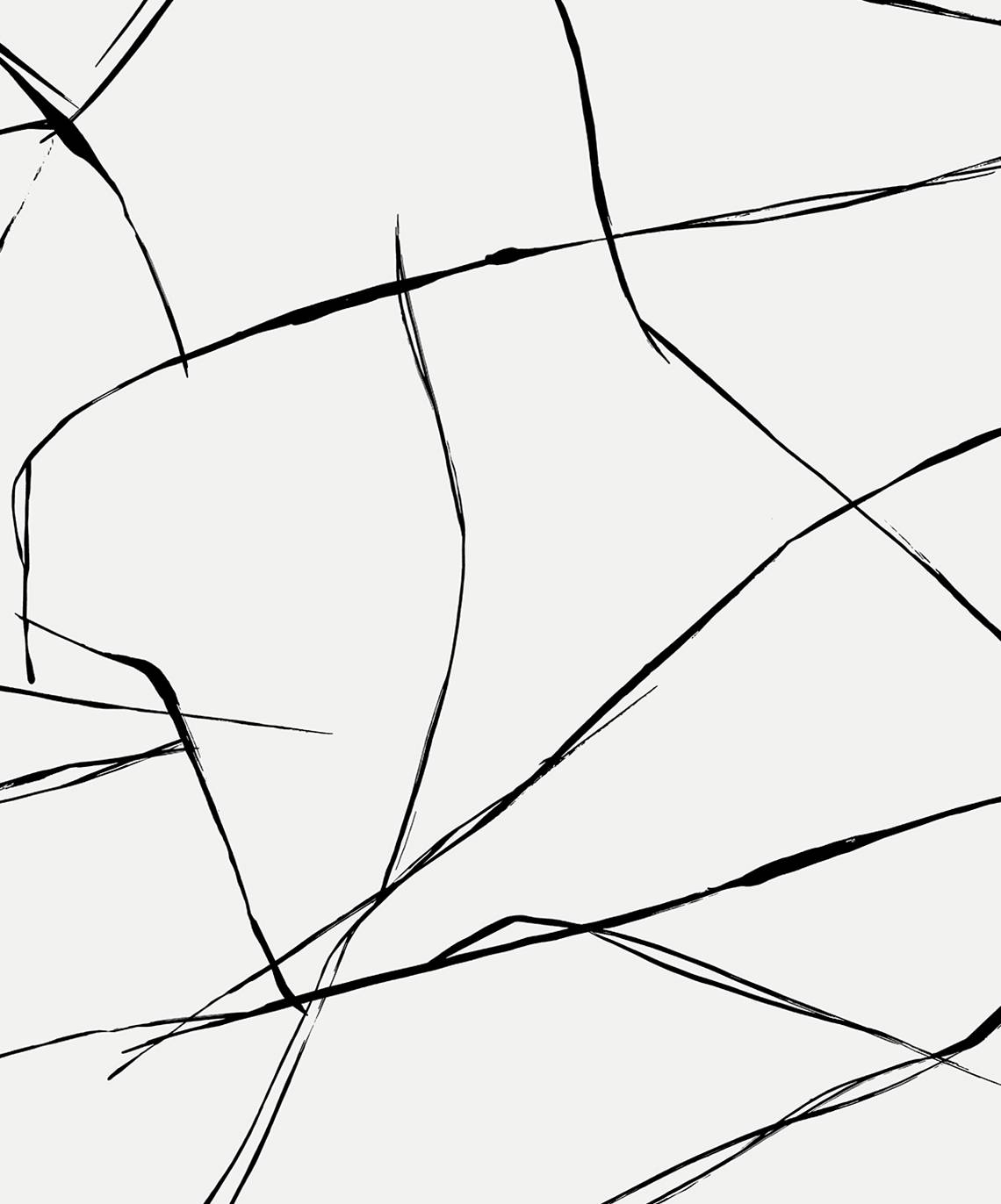 NW53200 NextWall NextWall Peel & Stick Wallpaper Inkwork Abstract Ebony & Eggshell