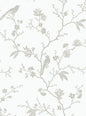 NW53400 NextWall NextWall Peel & Stick Wallpaper Songbird Chinoiserie Nickel