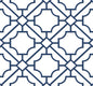 NW53502 NextWall NextWall Peel & Stick Wallpaper Lattice Geo Navy Blue