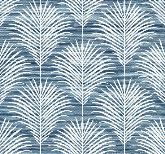 NW53812 NextWall NextWall Peel & Stick Wallpaper Grassland Palm Blue Lagoon