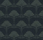 NW54002 NextWall NextWall Peel & Stick Wallpaper Deco Floral Midnight Blue & Juniper