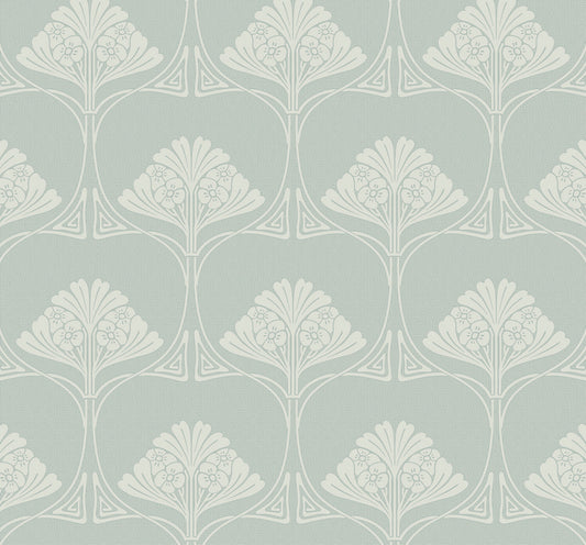 NW54004 NextWall NextWall Peel & Stick Wallpaper Deco Floral Aloe Mist