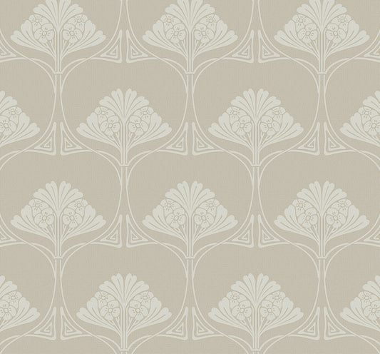 NW54007 NextWall NextWall Peel & Stick Wallpaper Deco Floral Ashwood