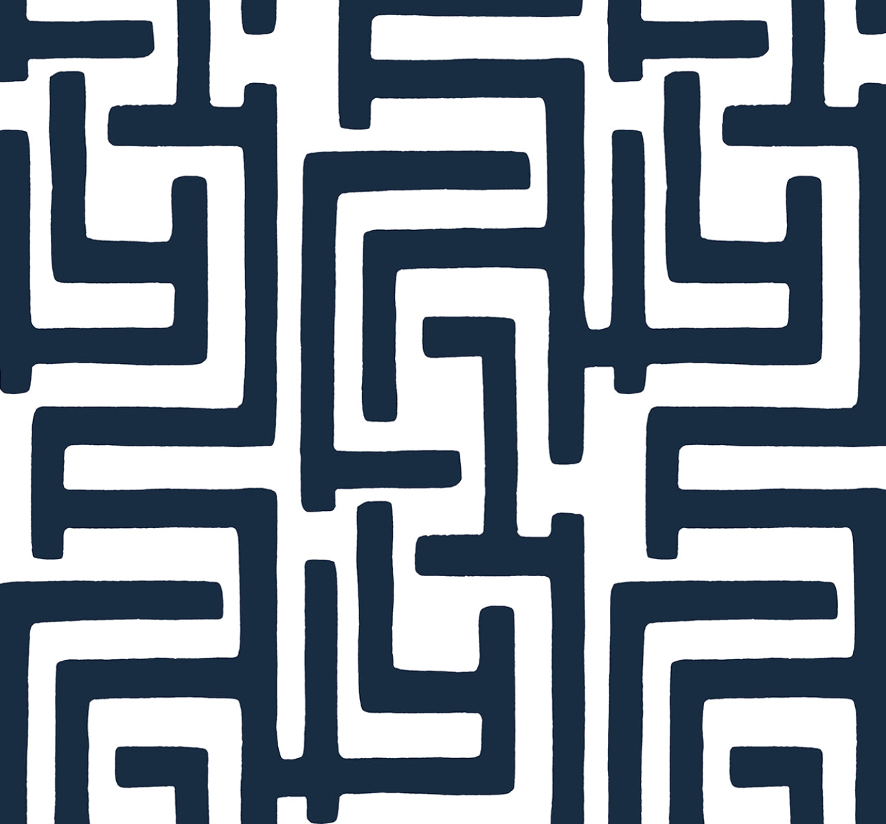NW54102 NextWall NextWall Peel & Stick Wallpaper Graphic Maze Dark Blue