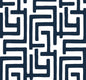 NW54102 NextWall NextWall Peel & Stick Wallpaper Graphic Maze Dark Blue