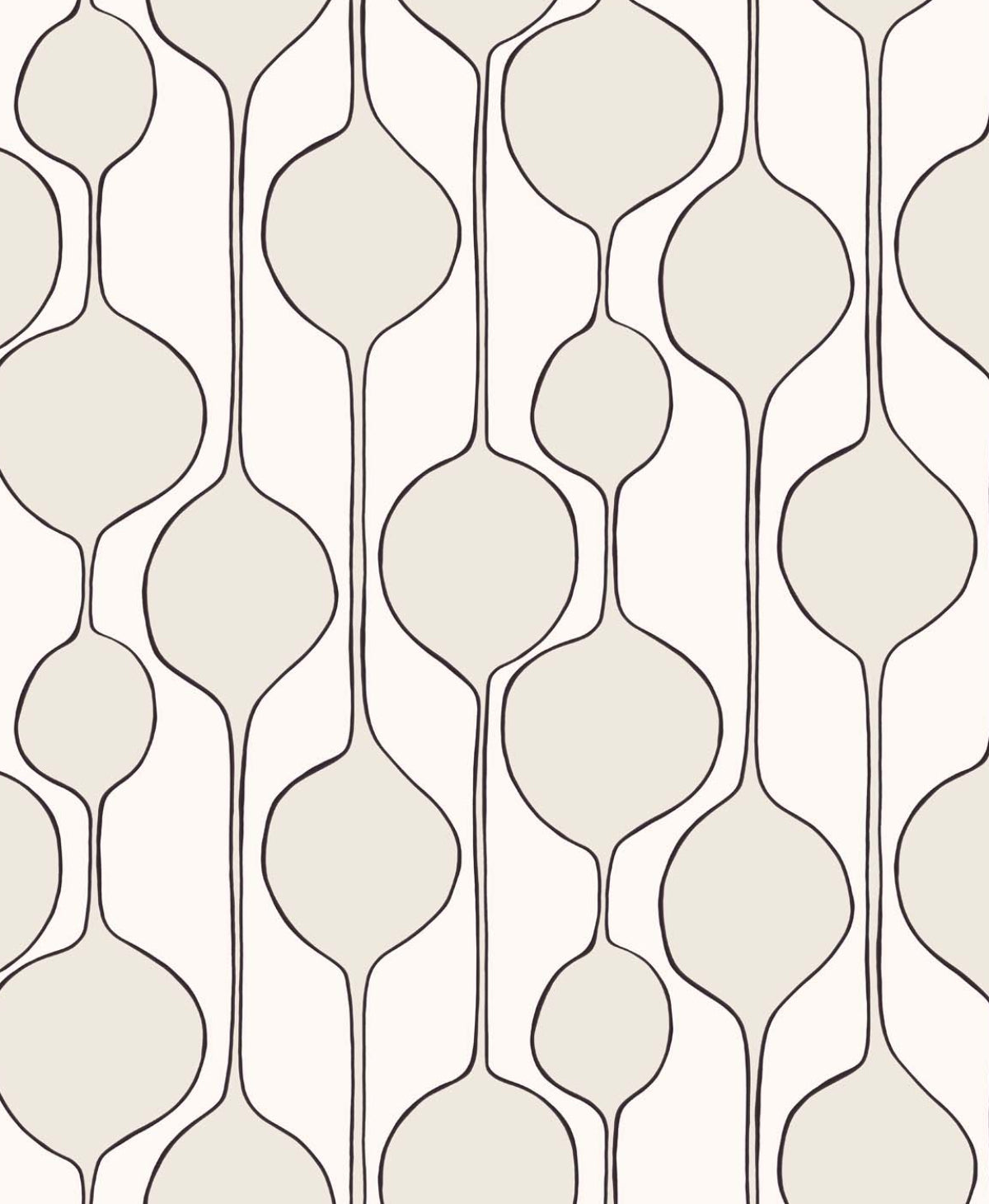 NW54600 NextWall NextWall Peel & Stick Wallpaper Bubble Stripe Marshmallow
