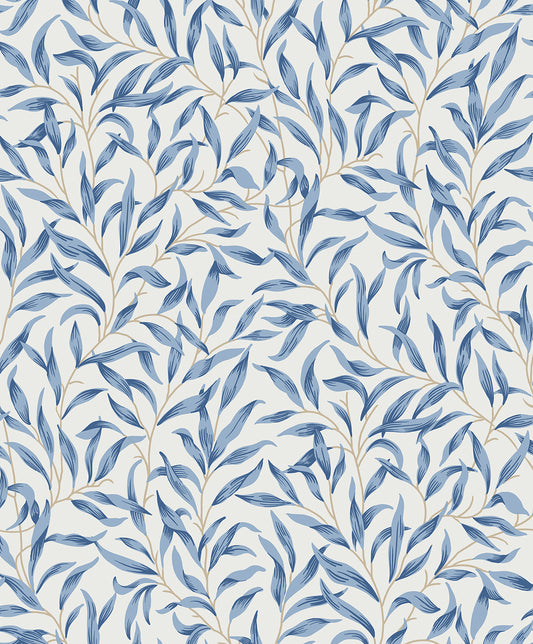 NW54712 NextWall NextWall Peel & Stick Wallpaper Willow Trail Blue Lake