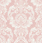 NW54801 NextWall NextWall Peel & Stick Wallpaper Cora Damask Light Pink