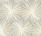 NW55008 NextWall NextWall Peel & Stick Wallpaper Hex Starburst Grey & Metallic Gold
