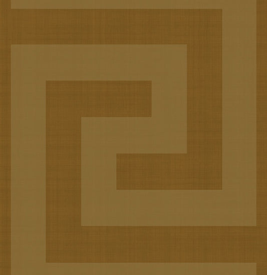 NW55205 NextWall NextWall Peel & Stick Wallpaper Maze Geo Antique Gold