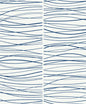 NW55602 NextWall NextWall Peel & Stick Wallpaper Wave Lines Blue