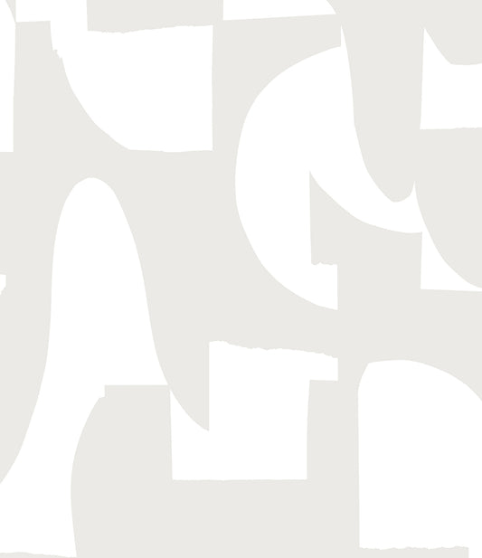 NW56507 NextWall NextWall Peel & Stick Wallpaper Organic Geometric Sea Salt