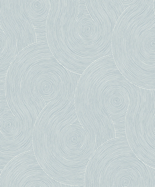 NW56702 NextWall NextWall Peel & Stick Wallpaper Swirl Geo Light Blue