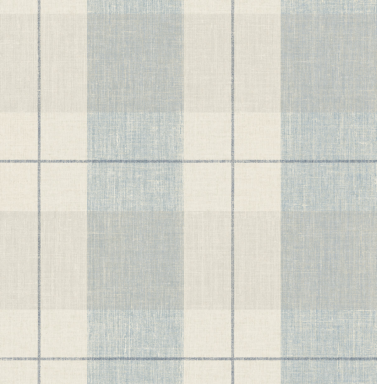 NW56902 NextWall NextWall Peel & Stick Wallpaper Lenox Hill Plaid Blue & Beige