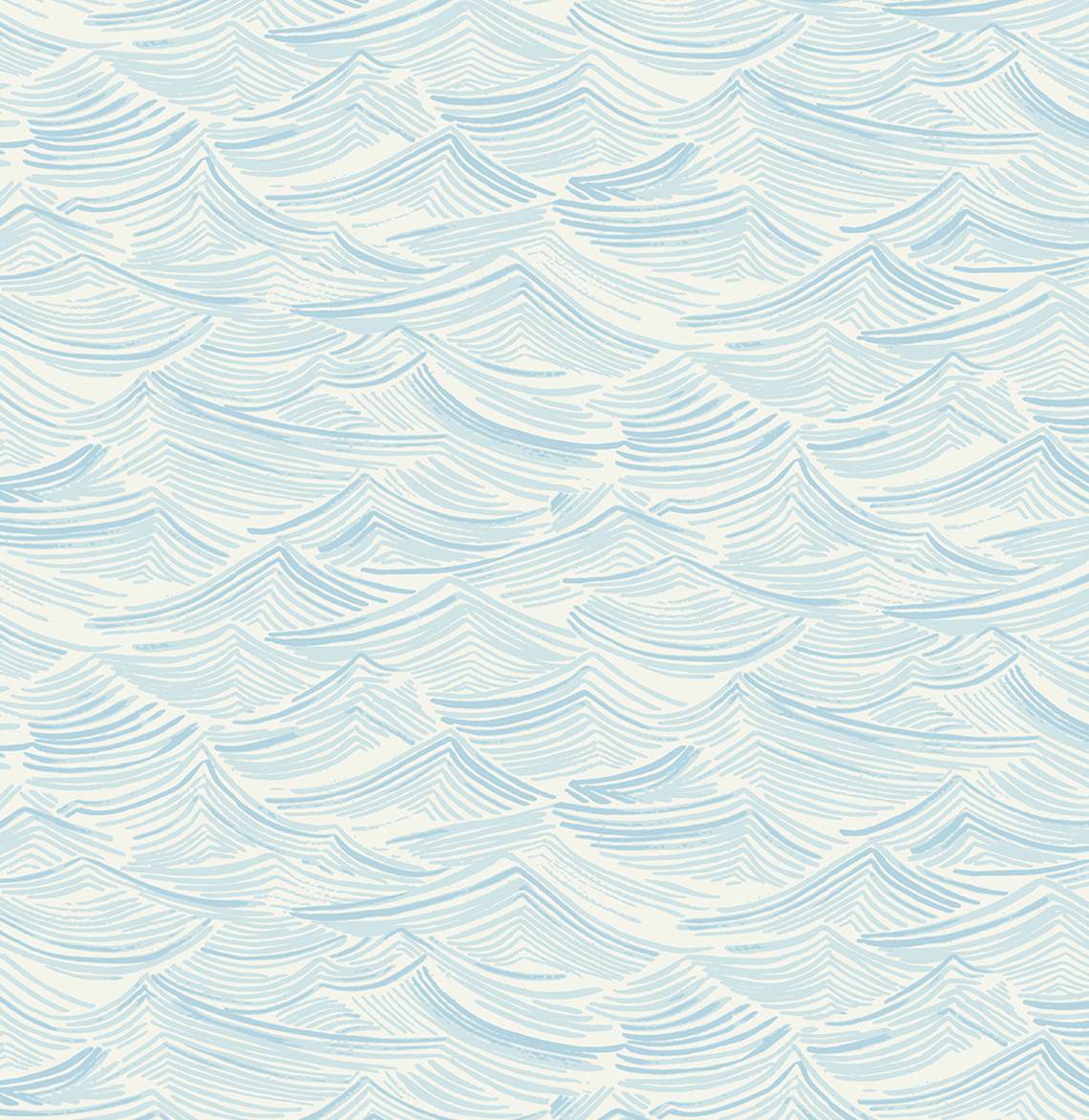 NW57002 NextWall NextWall Peel & Stick Wallpaper Bayside Waves Sky Blue