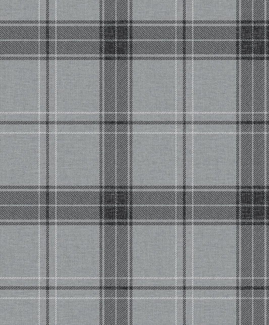 NW58010 NextWall NextWall Peel & Stick Wallpaper Manorvale Plaid Greyscale