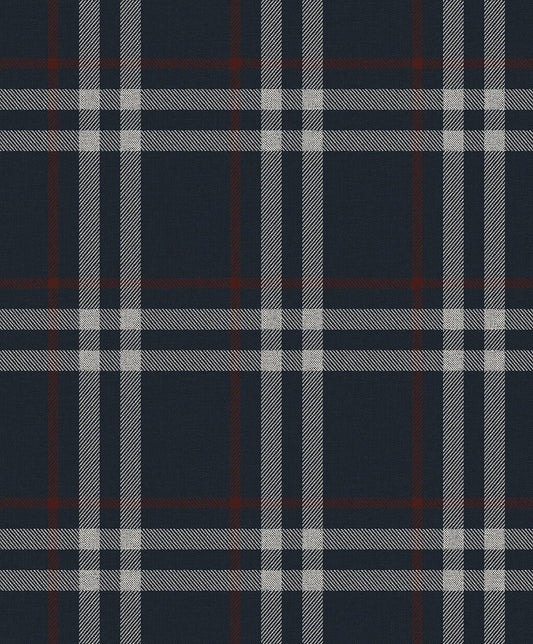 NW58212 NextWall NextWall Peel & Stick Wallpaper Calverlay Plaid Blue & Red