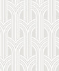 NW59510 NextWall NextWall Peel & Stick Wallpaper Geometric Arches Pearl