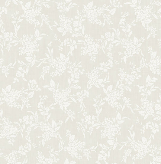 NW59610 NextWall NextWall Peel & Stick Wallpaper Tonal Floral Neutral