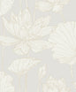 NW59700 NextWall NextWall Peel & Stick Wallpaper Lotus Garden Floral Pearl