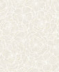 NW60000 NextWall NextWall Peel & Stick Wallpaper Camellia Floral Metallic Pearl