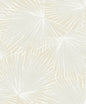 NW60100 NextWall NextWall Peel & Stick Wallpaper Palmate Leaf Frond Pearl