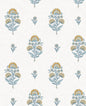 NW60703 NextWall NextWall Peel & Stick Wallpaper Floral Spot Marigold & Seabreeze
