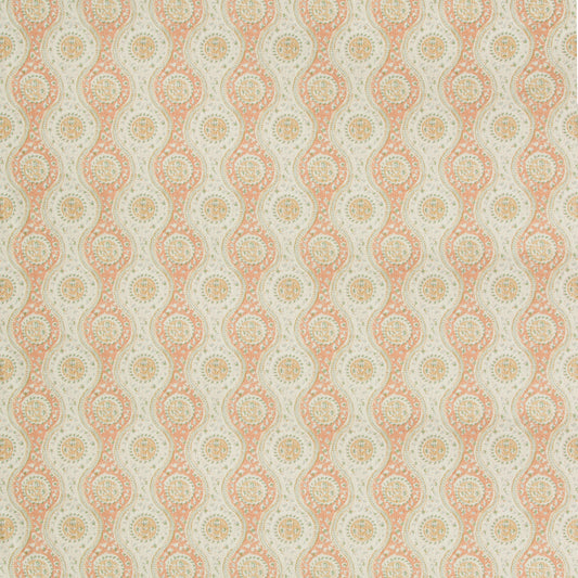 8019129-124 NADARI PRINT PEACH/GOLD BRUNSCHWIG & FILS