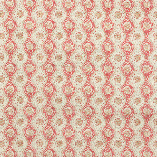 8019129-196 NADARI PRINT RED/BEIGE BRUNSCHWIG & FILS