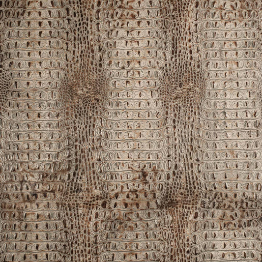Nile Limestone Exotic Beige & Taupe Charlotte Fabrics Genuine Leather