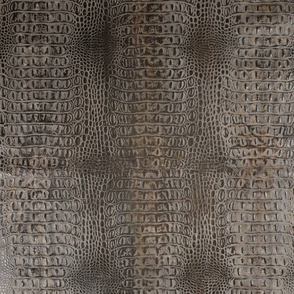 Nile Pewter Grey & Silver Charlotte Fabrics Genuine Leather