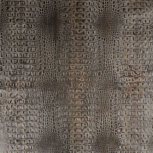 Nile Pewter Grey & Silver Charlotte Fabrics Genuine Leather