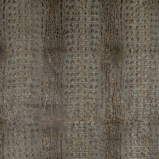 Nile Stone Grey & Silver Charlotte Fabrics Genuine Leather