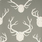 P2017102-11 ANTLERS PAPER GREY LEE JOFA Wallpaper