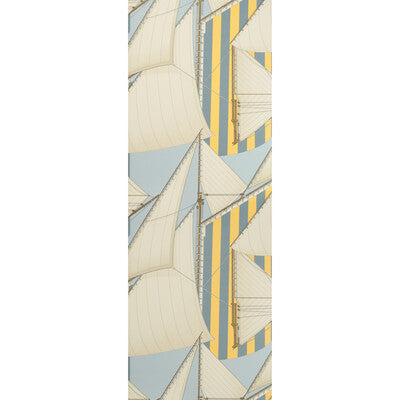 P2018109-405 ST TROPEZ WP BLUE/YELLOW LEE JOFA Wallpaper