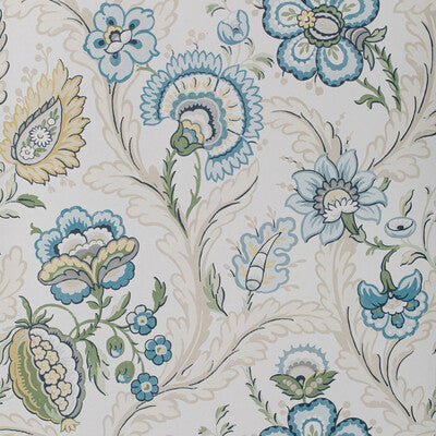 P2020101-530 WIMBERLY PAPER BLUE/SPRING LEE JOFA Wallpaper