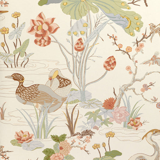 P2020105-223 LUZON PAPER APRICOT LEE JOFA Wallpaper