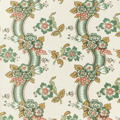 P2020111-317 BENDAY PAPER GREEN/ROSE LEE JOFA Wallpaper