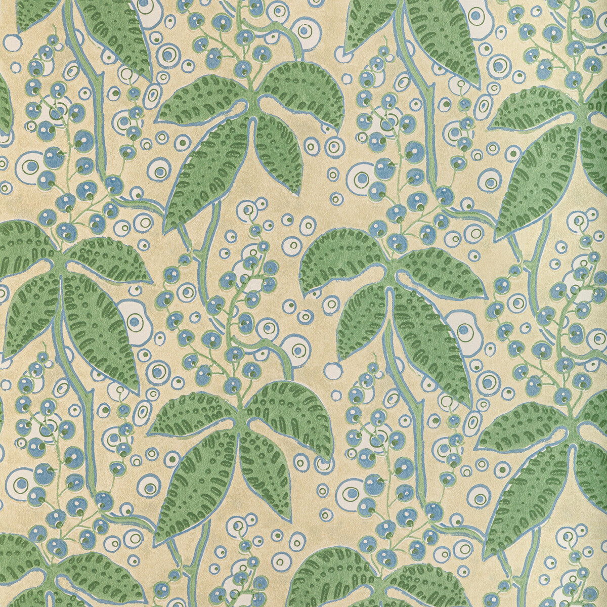 P2022105-315 PUTNAM PAPER LEAF/BLUE LEE JOFA Wallpaper