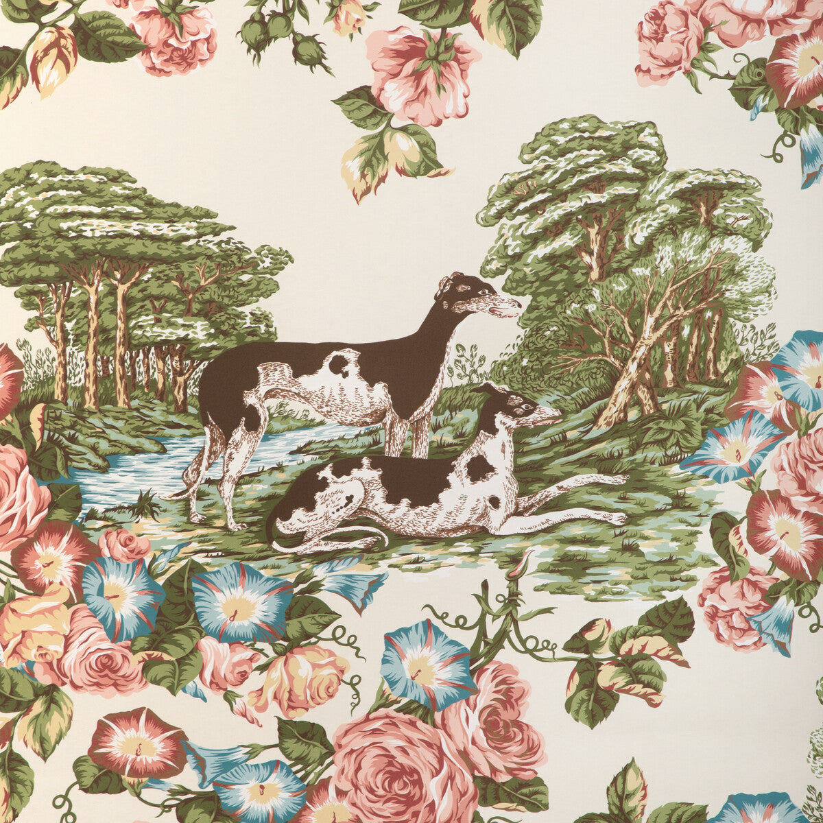P2023120-1 WHIPPETS PAPER IVORY LEE JOFA Wallpaper