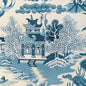 P2023123-1613 WILLOW LAKE PAPER TEAL LEE JOFA Wallpaper