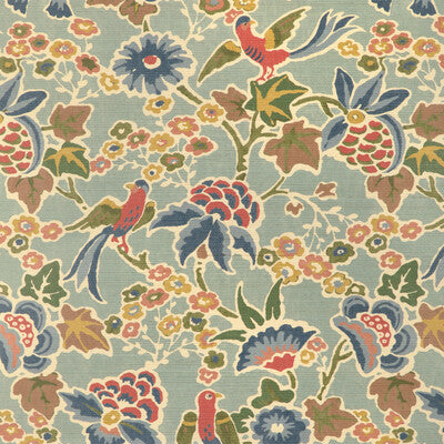 P2023127-353 POSY PAPER AQUA/IVY LEE JOFA Wallpaper